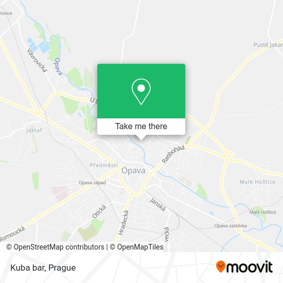 Карта Kuba bar