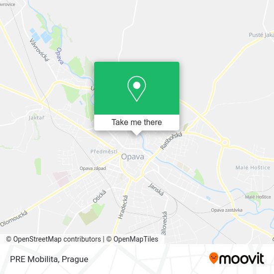 Карта PRE Mobilita