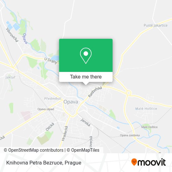 Карта Knihovna Petra Bezruce