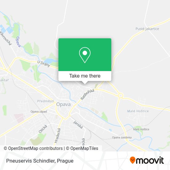 Pneuservis Schindler map