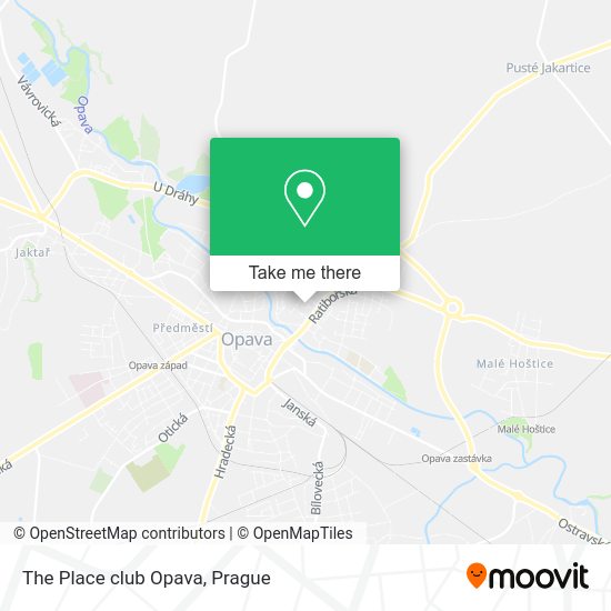 Карта The Place club Opava