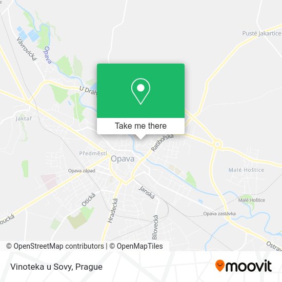 Карта Vinoteka u Sovy