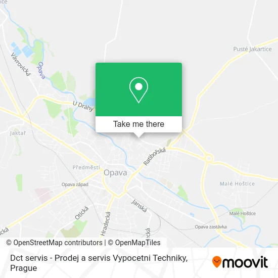 Карта Dct servis - Prodej a servis Vypocetni Techniky
