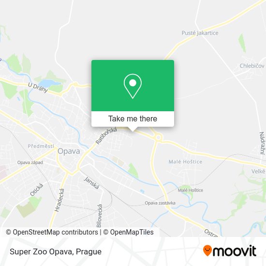 Карта Super Zoo Opava