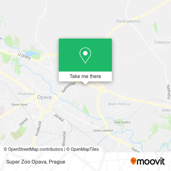 Карта Super Zoo Opava