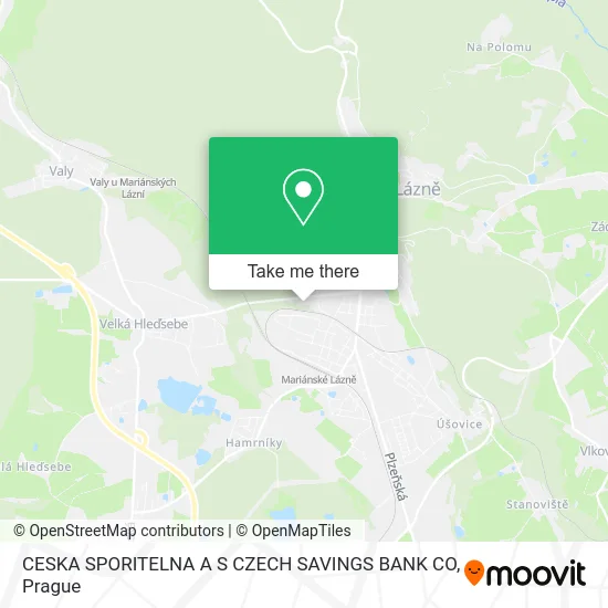Карта CESKA SPORITELNA A S CZECH SAVINGS BANK CO