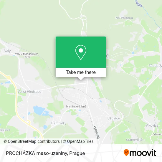 Карта PROCHÁZKA maso-uzeniny