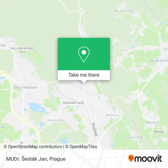 Карта MUDr. Šesták Jan