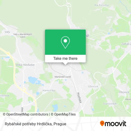 Карта Rybářské potřeby Hrdlička