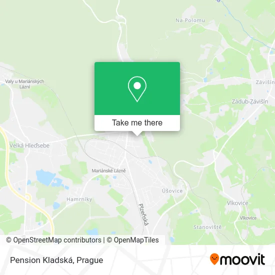 Карта Pension Kladská