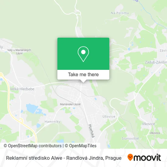 Карта Reklamní středisko Alwe - Randlová Jindra