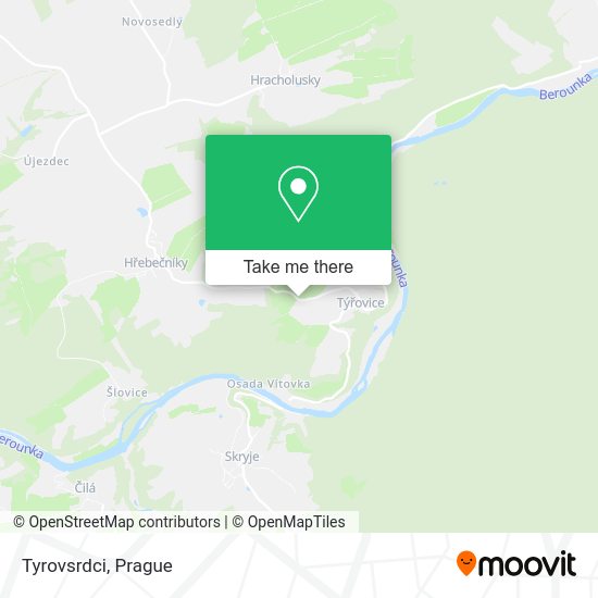 Карта Tyrovsrdci
