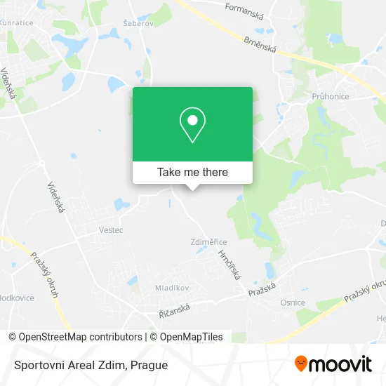 Карта Sportovni Areal Zdim