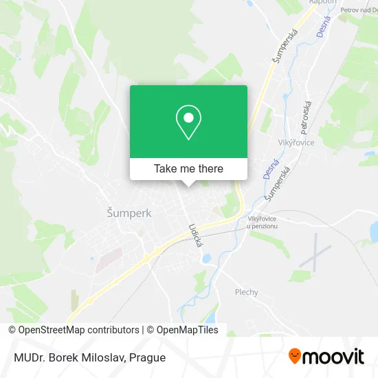 Карта MUDr. Borek Miloslav