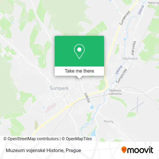 Карта Muzeum vojenské Historie