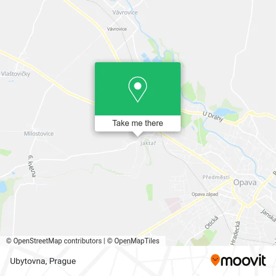 Карта Ubytovna