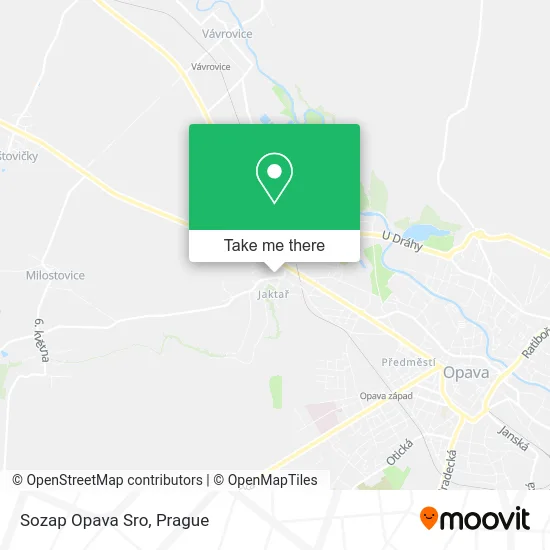 Sozap Opava Sro map