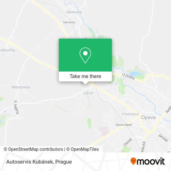 Карта Autoservis Kubánek