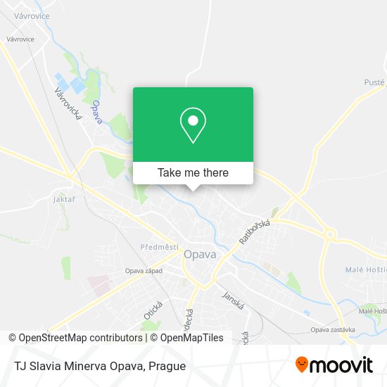 Карта TJ Slavia Minerva Opava