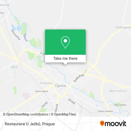 Карта Restaurace U Ježků