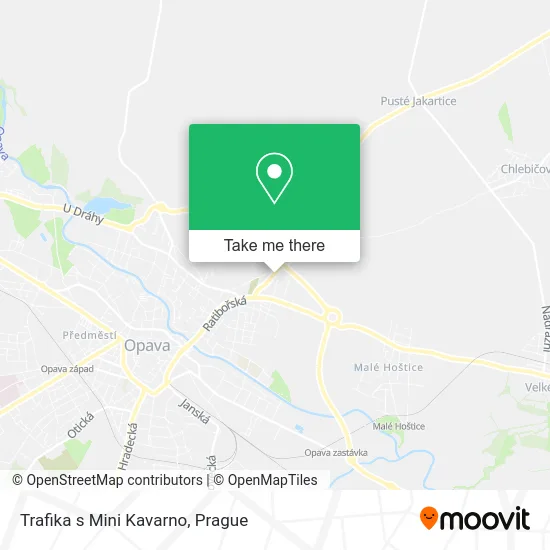 Карта Trafika s Mini Kavarno