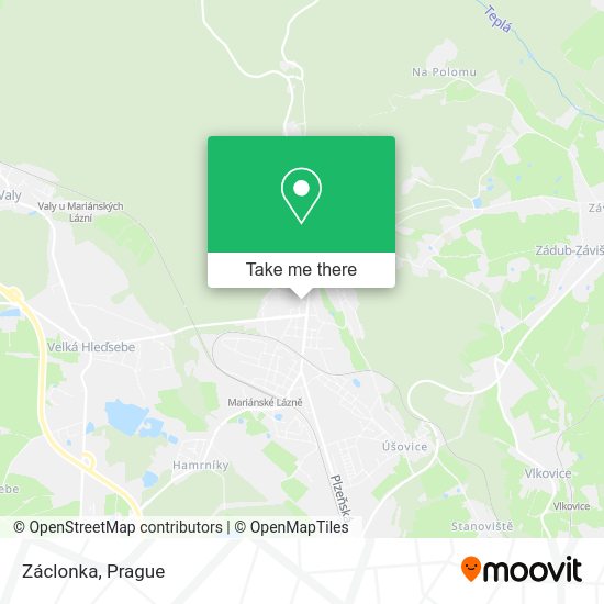 Карта Záclonka