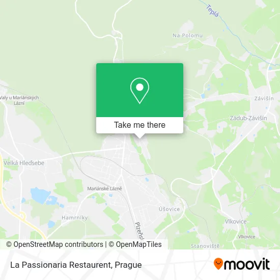 La Passionaria Restaurent map