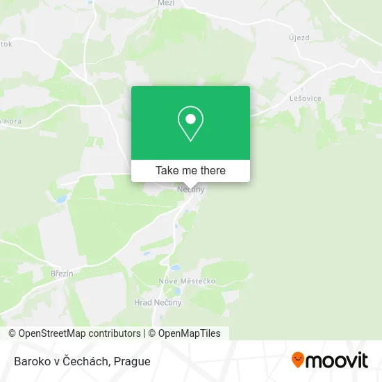 Карта Baroko v Čechách