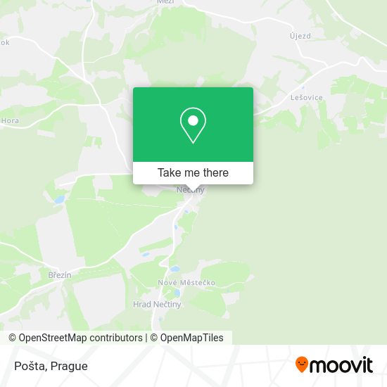 Карта Pošta