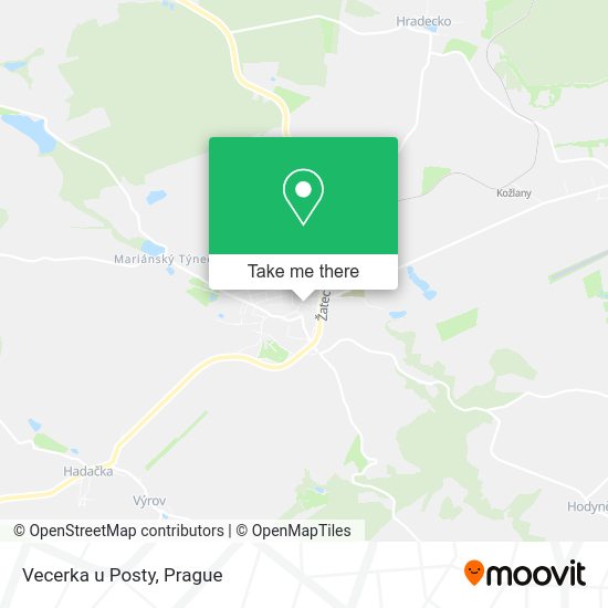 Карта Vecerka u Posty