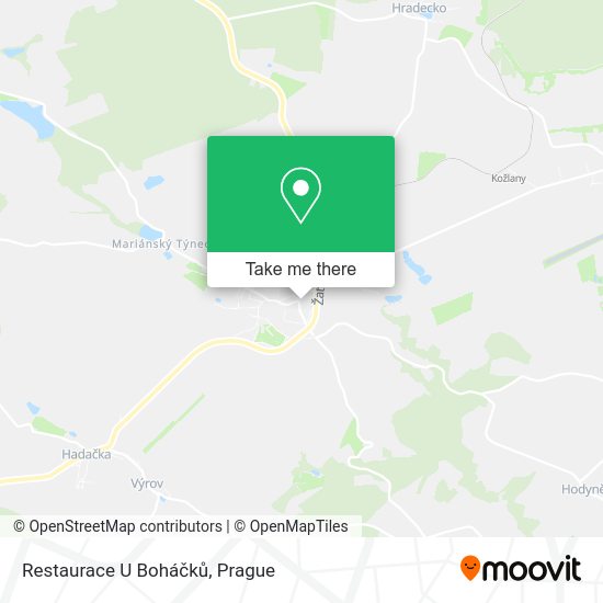 Карта Restaurace U Boháčků