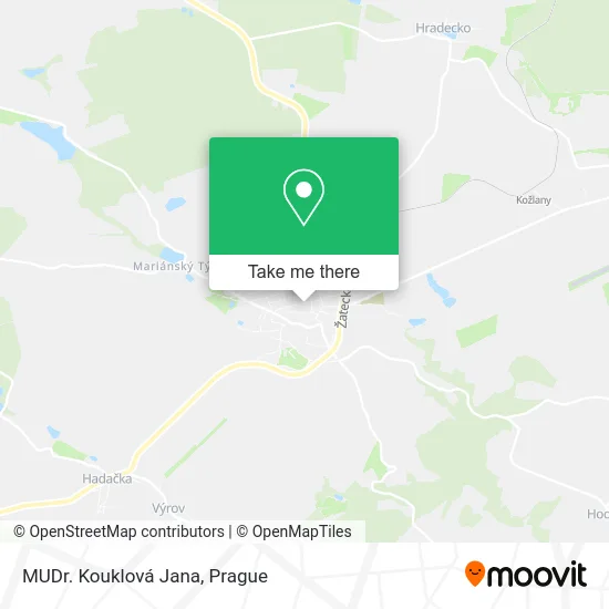 Карта MUDr. Kouklová Jana