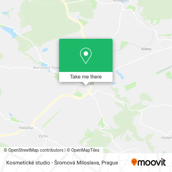 Карта Kosmetické studio - Šromová Miloslava