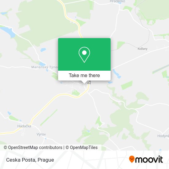Карта Ceska Posta