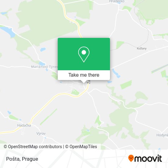 Карта Pošta
