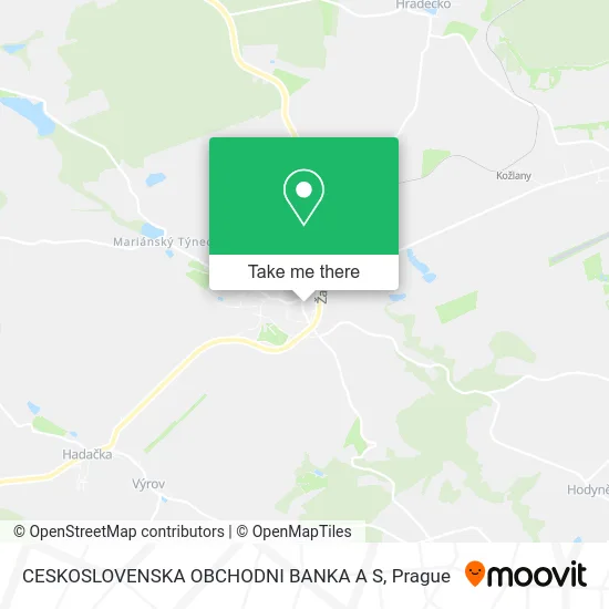 Карта CESKOSLOVENSKA OBCHODNI BANKA A S