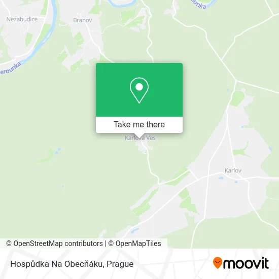 Карта Hospůdka Na Obecňáku