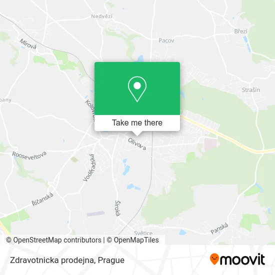Карта Zdravotnicka prodejna