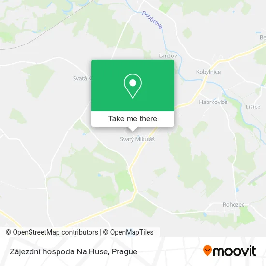 Карта Zájezdní hospoda Na Huse