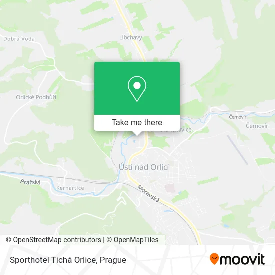 Карта Sporthotel Tichá Orlice