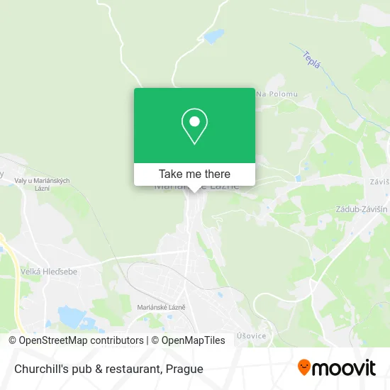 Churchill's pub & restaurant map