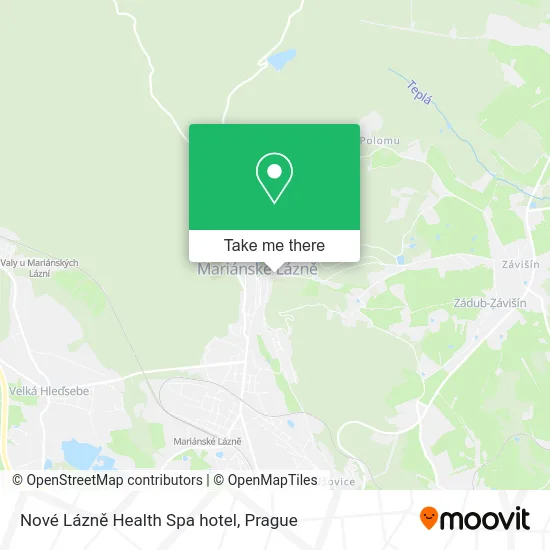 Карта Nové Lázně Health Spa hotel