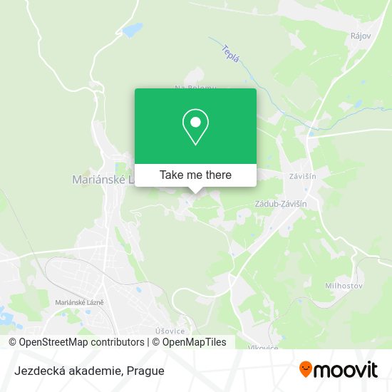 Карта Jezdecká akademie