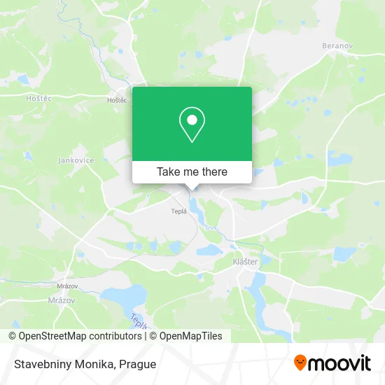 Карта Stavebniny Monika