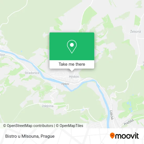 Карта Bistro u Mlsouna