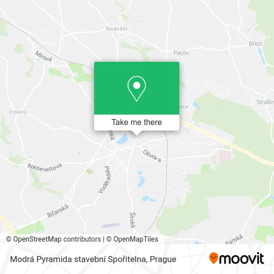 Карта Modrá Pyramida stavební Spořitelna