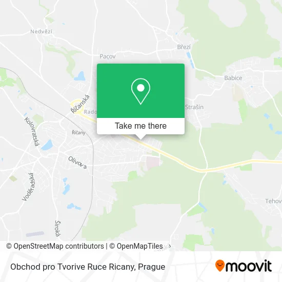 Карта Obchod pro Tvorive Ruce Ricany