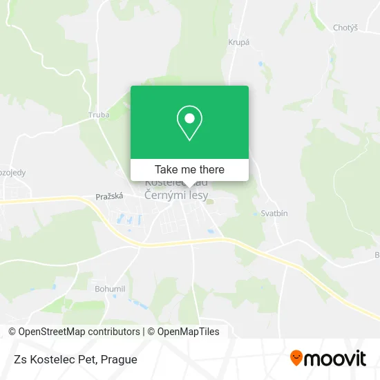 Карта Zs Kostelec Pet