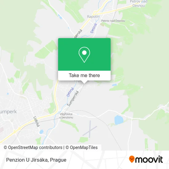 Карта Penzion U Jirsáka