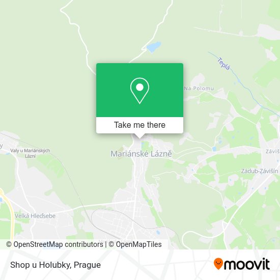 Карта Shop u Holubky